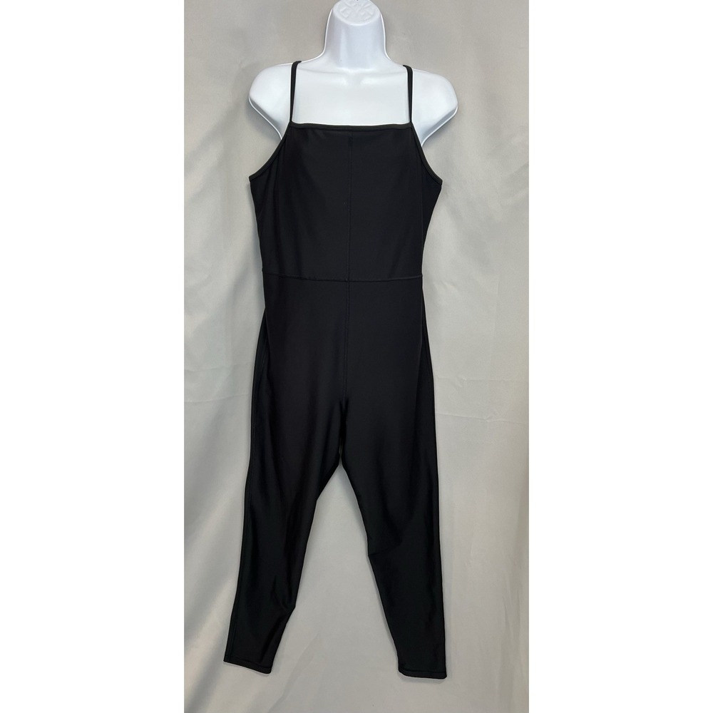 Old Navy Active Womens Powersoft Jumpsuit Size‎ XL Black Athletic Bodysuit Gym